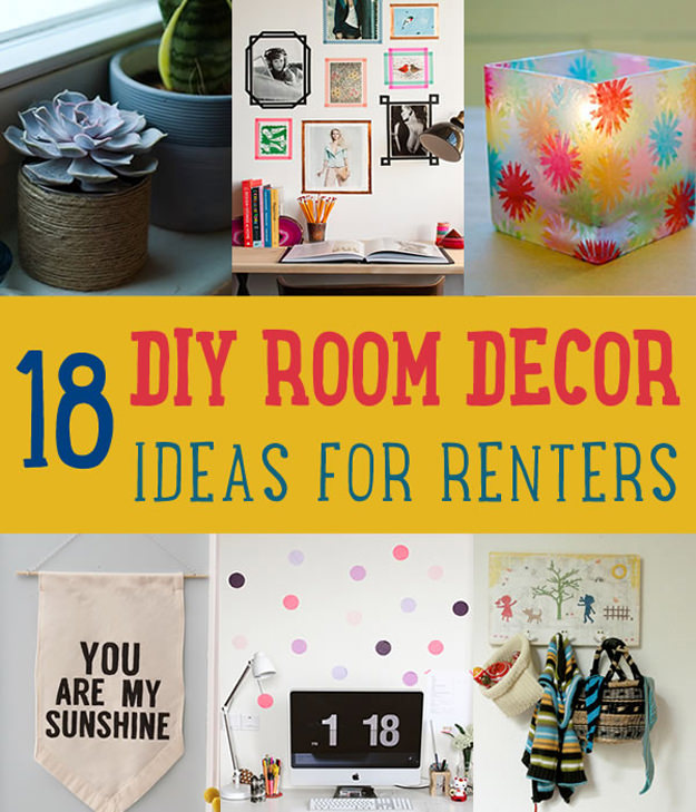 Need some DIY room decor ideas for your rented space? If you want cool bedroom ideas to make your place look great, this round up will help you out. Learn how to decorate your room today!