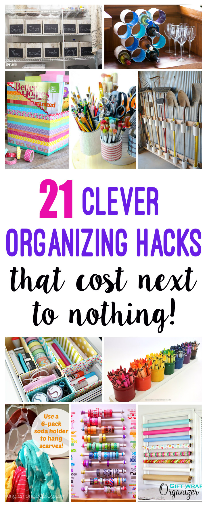 These 21 genius DIY organization hacks can help you in organizing your favorite items. Check out!