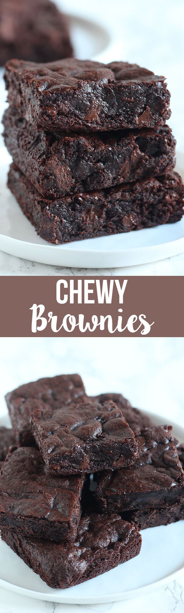 If you love box mix brownies, you’ll love these chewy chocolate brownies for their chewiness and easy to make recipe.