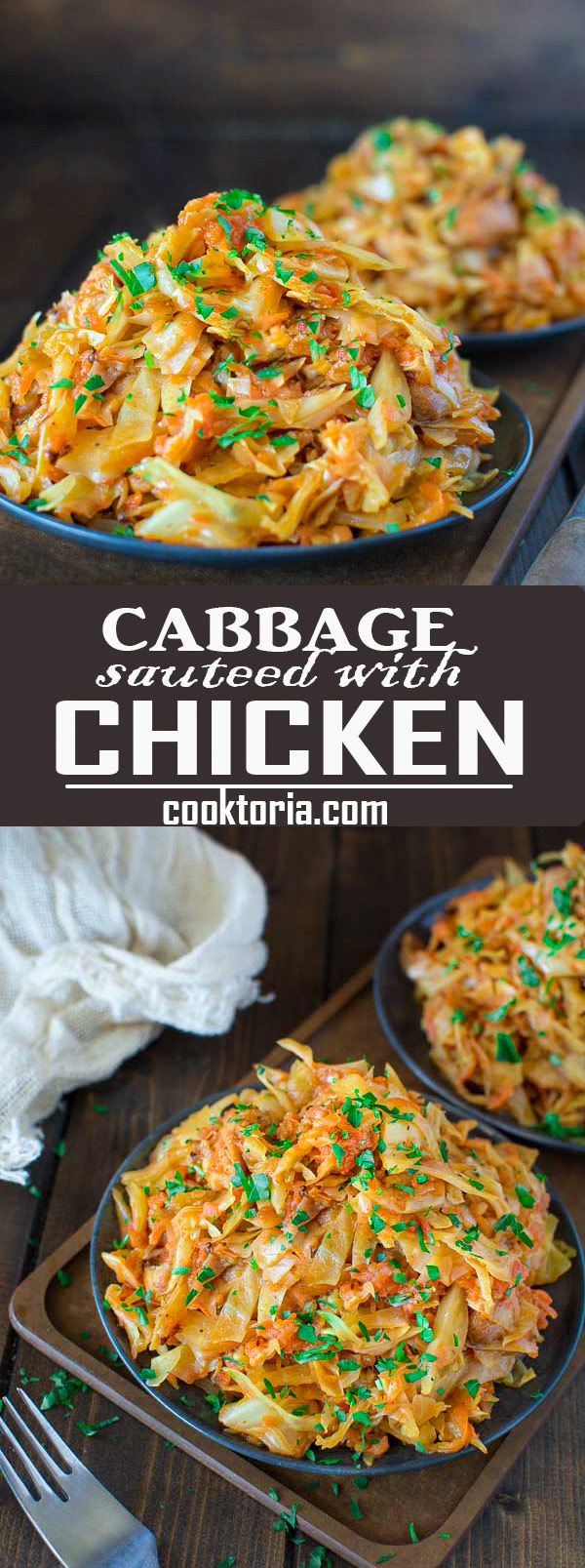 Succulent cabbage sauteed with tender chicken and vegetables. All you need is just a few ingredients and about 15 minutes of time to make this delicious dinner ready.