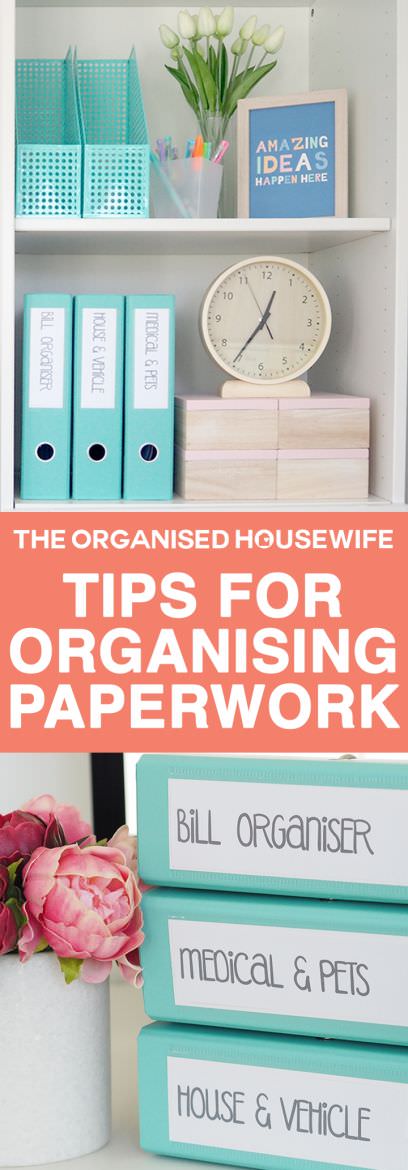 Have a home office? This system for organizing the finances and filing will help a lot in keeping all your bills and other paperwork ordered and tidy.