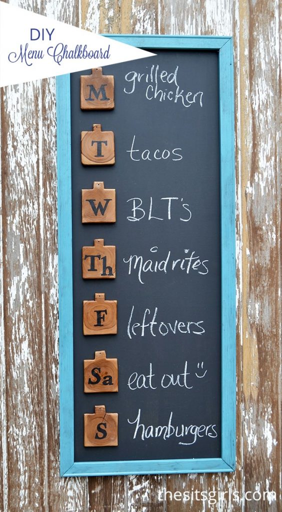 Menu planning-- it can be confusing and you might waste a lot of your precious time thinking about what to eat next. But here is the solution! Make this DIY menu board, it'll help you in weekly menu planning.