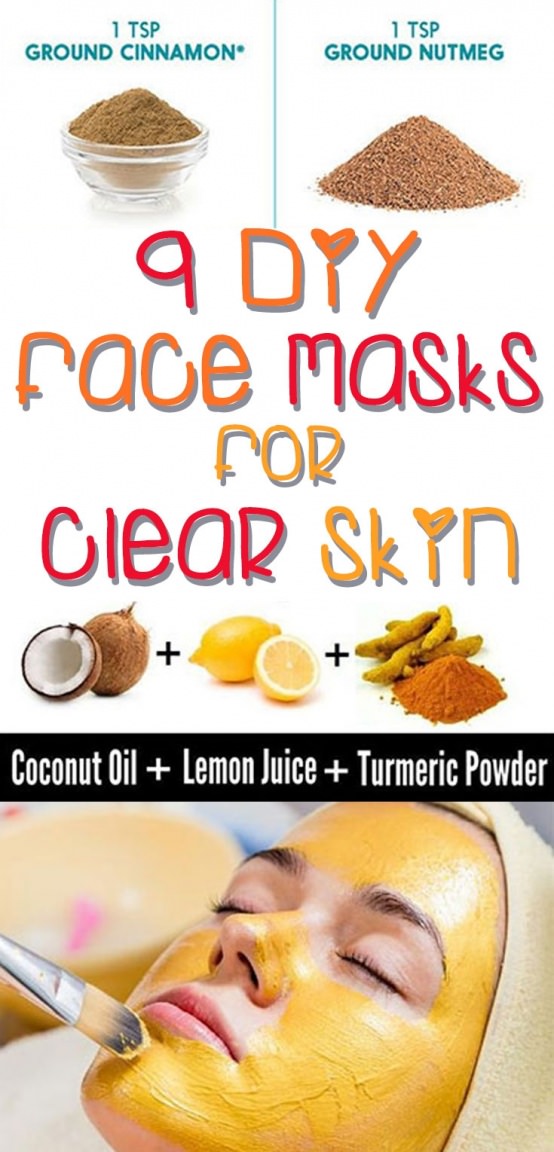 Clear, spotless skin without the use of chemical products. These 9 DIY Face-Mask Hacks really work!