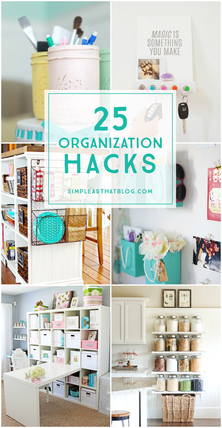With the end of this year, make a resolution to have an organized home in the net year. You can do this in no time after learning these 25 organization hacks!