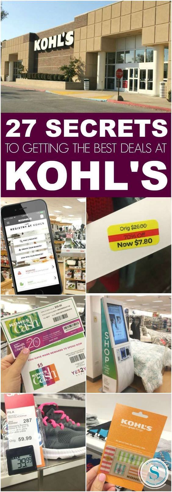 We have rounded up our Best 27 Secrets to Shopping at Kohl’s & Saving Money to help you get the best bang for your buck!
